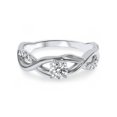 thumbnail image 4 of 1/2Ct Vintage Infinity Diamond Engagement Ring 14K White Gold, 4 of 4