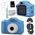 thumbnail image 1 of Ultimaxx Essential Kidâs Digital Camera Bundle (Blue) - Includes: 32GB microSD Card, High-Speed Memory Card Reader & More (6pc Bundle), 1 of 7