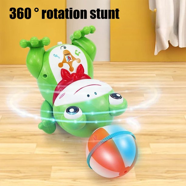 【新品未使用】FROG PRODUCTS TOY MACHINE GRIP Dancing Frog Robot Toy, Light Up Music Gymnastic Frog With 360