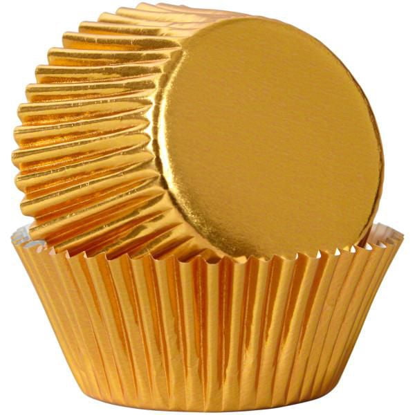 Caissettes pour petits gâteaux, aluminium doré Wilton, 24 unités