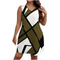 thumbnail image 2 of Ovzne Robes d'Été pour Femmes 2025 Robe pour Femme T-Shirt Imprimé de Pâques pour Femme Col Rond Haut à Manches Courtes Robe d'Été Imprimée Liquidation, 2 of 7