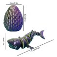 thumbnail image 3 of Birdeem Fish Tank Decorations, Fish Tank Decoration, Sharks Ornament Fish Tank Coffee Table Ornament All Joint Movable Standing Small Gift, Shark Tank Products, 3 of 5