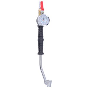 Tire Inflator With Pressure Gauge, Tires Inflators Head Elbow Head Wide Use High Hardness  For Car For Motorcycle