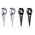 thumbnail image 1 of 1 Pair Men Geometric Titanium Steel Prevent Allergy Ear Clips Male Non Piercing Jewelry Earrings, 1 of 9