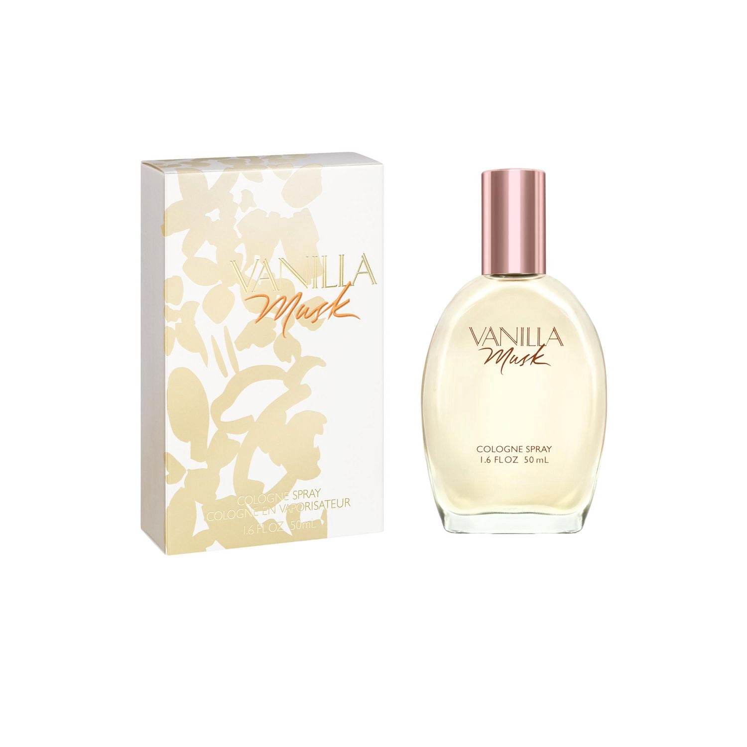 Vanilla Musk Cologne vaporisateur pour femme, formule végétalienne, parfum, vanille naturelle chaude et confortable, 50ml