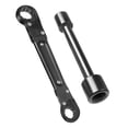 thumbnail image 2 of Plumbing Repair Wrench, Double Head Pipe Tool, Versatile Faucet & Tire Wrench, Compact Design, for Auto & Plumbing, Multi-Use Function, Automotive & Fixer Gear Hzhnb | Alloy, A, 2 of 9