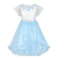 thumbnail image 1 of Robe Fille Cape Robe Bleue Butterfly Mariage 10 Ans, 1 of 6