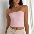 thumbnail image 4 of Timegard Womens Tube Tank Tops Sleeveless Strapless Crop Tops Basic Backless Top Going out Cute Summer Shirts, 4 of 5