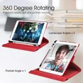 thumbnail image 5 of iPad Air 13 Inch Case 2024/ iPad Pro 12.9 Case (6th/5th Gen 2022/2021), Slim Smart Shell Translucent Frosted Hard PC Back Cover, Support Touch ID & Pencil Pro/2nd/USB-C - Red, 5 of 5