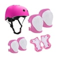 thumbnail image 1 of Almencla 7 Pieces Kids Helmet Protection Gear Set Hand Elbow Knee Pads Teens Children Skateboard Helmet for Bike Riding Sports Pink, 1 of 8