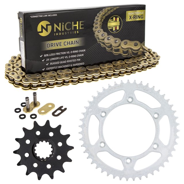 Niche Sprocket Chain Set for Suzuki DR350 14/47T 520 X-Ring Motorcycle MK1004703