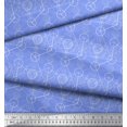 thumbnail image 2 of Soimoi Blue Rayon Fabric Sacred Geometric Print Fabric by Yard 56 Inch Wide, 2 of 3