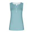 thumbnail image 5 of Timegard Camisoles pour Femmes Col Rond à Boutons Sans Manches Couleur Unie Chic Décontracté Tunique Haut Blouse, 5 of 5