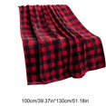 thumbnail image 3 of SLYNSHome Christmas Fleece Throw Blanket Christmas Gifts,Super Soft Warm Buffalo Plaid Plush Blankets Winter Cozy Fuzzy Blanket for Couch Sofa Bed - Red, 3 of 7