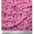 thumbnail image 1 of Soimoi Poly Georgette Fabric Brush Stroke Abstract Print Sewing Fabric Yard 52 Inch Wide, 1 of 3