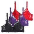 thumbnail image 1 of Bra and Underwire Push Up Set for Women – Bustier Style 3-Pack Comfort Everyday Support and Training Wear 3PCS, 1 of 2