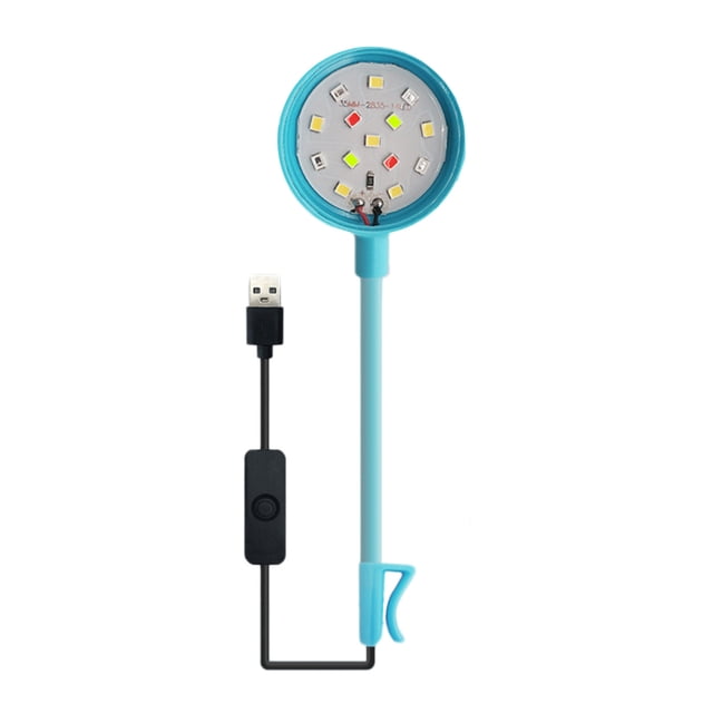 Led Light Bulb Led Aquarium Light Colorful Fish Tank Highlight Submersible Spotlights Led Beads Water Proof Light Spotlights for Fish Tank Aquarium Fishbowl Submersible Led Lights
