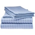 thumbnail image 1 of ELAINE KAREN 1800 Series - Soft Brushed Microfiber - Striped FULL Bed Sheet Set, Light Blue, 1 of 1