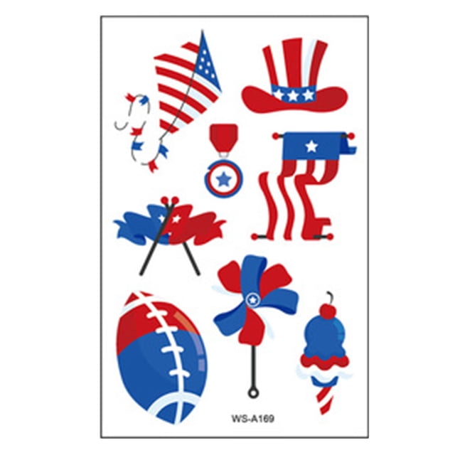 Summer Savings Xihbxyly American Flag Sticker Independence Day Sticker 10 PC Holiday Gift Finder