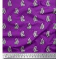 thumbnail image 1 of Soimoi Silk Fabric Paisley Block Decor Fabric Printed Yard 42 Inch Wide, 1 of 3