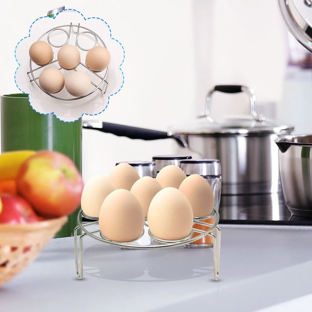 Cuiseur Vapeur en Acier Inoxydable pour Œufs - Cuiseur Vapeur Polyvalent pour la Cuisine - Grille Vapeur Durable pour Légumes Et, Argent, JKODE
