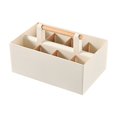 thumbnail image 2 of Qonioi Multifunctional Desk Organizer, Office Desk Stationery Storage Box with Handles, Portable Pen Holder Compartment Box for Home Office School Supplies, 2 of 7