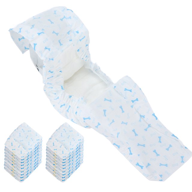 Dog , Pulling Resistance Deodorization Falling Off Resistance Male Dog Belly Wrap Bands For Protecting Carpets For Home M.18pcs
