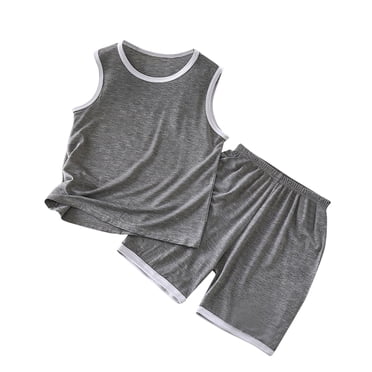 Birdeem Tank Top for Girls Girls and Boys Clothing Sets 2 Piece Short Sleeve T Shirt and Pant Sets Girl Boy Outfits for Kids Size