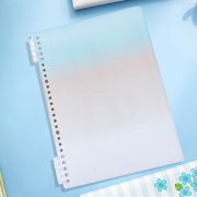 Loose-Leaf Notebook - Removable Binder Ring Design, 360° Foldable Portable Binder, Thickened Paper Waterproof Cover, Gradient Color, JKODE