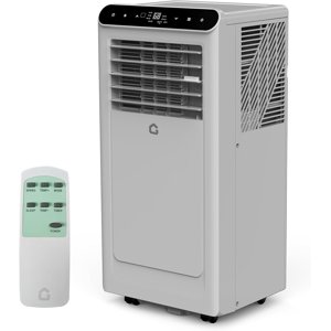 8,000 BTU portatif Air Conditionneur, 4-In-1 portatif AC Unités pour chambres avec ventilateur, déshumidificateur, refroidit jusqu'à 350 Salle du Fq. Air Conditionneur, Remote, Auto Swing, Assez Opration, Minuteur, Gris