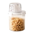 thumbnail image 4 of Food Grade Plastic Kitchen Storage Container - Airtight Insect-Proof Cereal Bin with Transparent Window, Large Capacity Rice/Flour Storage Box for Pantry Organization(4.3x3.9x6.7 in), 4 of 7
