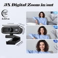 thumbnail image 4 of RONY Caméra Web 1080P avec Mise au Point Automatique et Micro à Réduction de Bruit : Caméra PC Plug & Play pour Windows 11/10/8/7, Vista/7/8/10, Mac, Android, Linux, 4 of 10