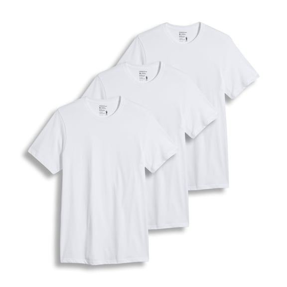 Jockey T-Shirt de Dessous à Col Rond pour Hommes en Coton 100 % Classic - Lot de 3