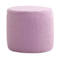 thumbnail image 3 of MesaSe Petit Pouf à Langer en Velours Éponge Rose, 3 of 8