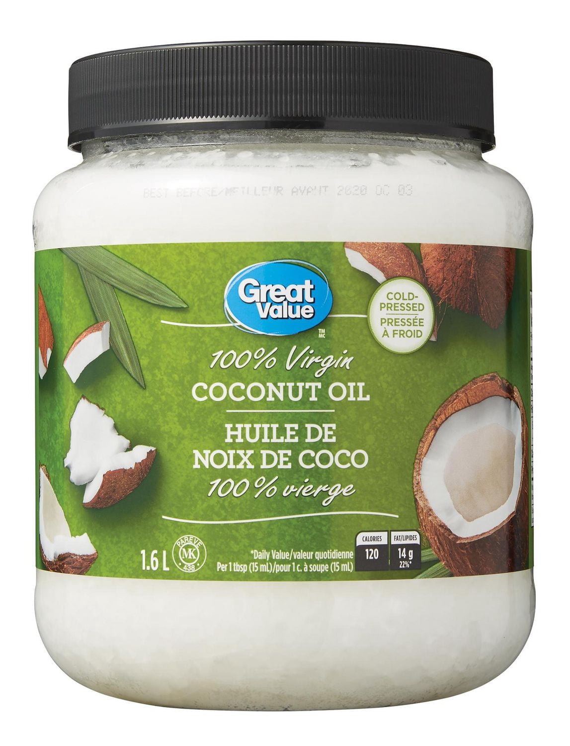 Great Value 100% Virgin Coconut Oil - Walmart.ca