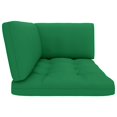 thumbnail image 4 of vidaXL Coussins de Palette 3 Pcs Tissu Vert, 4 of 5