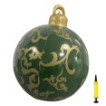 thumbnail image 1 of Christmas Ball Pvc Inflatable Ball Christmas Decoration 23.6 Inch Christmas Ball Christmas Indoor Outdoor Crafts Decoration PVC Inflatable Ball Family Christmas Holiday Party Ball, 1 of 6