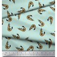 thumbnail image 3 of Soimoi Rayon Fabric Circle,Dot & Prawns Ocean Printed Fabric 1 Yard 56 Inch Wide, 3 of 3