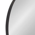 thumbnail image 3 of Kate and Laurel Rollo Midcentury Capsule Wall Mirror, 16 x 48, Black, Decorative Full Length Oval Mirror for Wall, 3 of 7