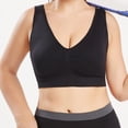 thumbnail image 3 of Lolmot Women Pure Color Plus Size Ultra-thin Large Bra Sports Bra Full Bra Cup Tops, 3 of 9