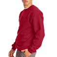 thumbnail image 4 of Hanes Chandail à Col Rond pour Adulte en Coton Ultime, TG, Rouge Foncé, 4 of 6
