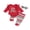 Magenta, variant on Gupgi 2pcs Baby Girl Christmas Outfits 0-18M Long Sleeve Romper+Christmas Tree Snowflake Pants