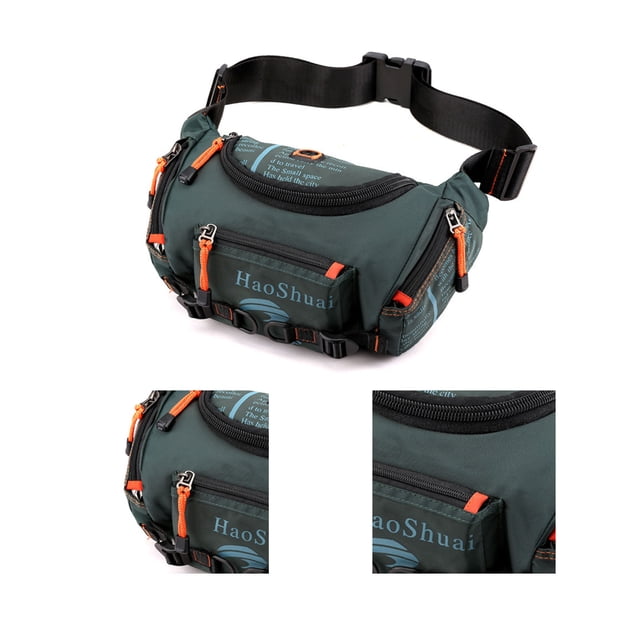 Sac de Taille Multifonctionnel pour Sports et Alpinisme, Grande Capacité avec Fermeture Éclair Lisse, Porte-Clés et Design Résistant à l'Eau