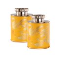 thumbnail image 4 of jifeng 2 Pieces Paper Cereal Container Biscuit Jar Tea Jar for Living Room Bar Home Gold, 4 of 8