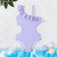 thumbnail image 1 of Girls Swimsuit One Piece Swimming Bathing Suit Sleeveless Cartoon Athletic Bathing Suits 7-8 Years, 1 of 6