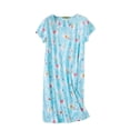 thumbnail image 1 of 2025 Chemise de Nuit en Coton pour Femmes Vêtements de Nuit Chemises de Nuit pour Dames Coton Manches Courtes Chemise Décontractée Chemise de Nuit en Tricot Imprimé, 1 of 4