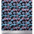 thumbnail image 1 of Soimoi Poly Georgette Fabric Artistic Floral Printed Craft Fabric by the Yard 42 Inch Wide, 1 of 3