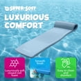 thumbnail image 3 of 70” Metallic Blue Sunsation Floating Swimming Pool Mattress Lounger, 3 of 9