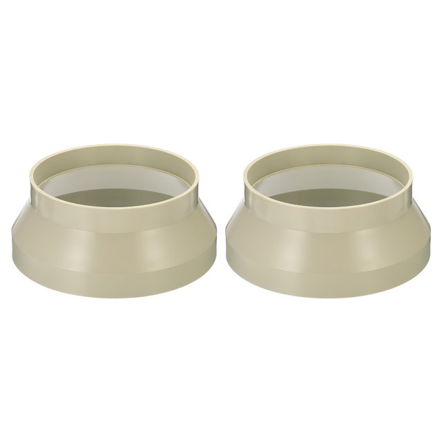 Unique Bargains 8' to 6' Duct Reducer Connector Ventilation Tube Increaser Adapter Beige 2 Pack