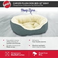 thumbnail image 2 of Sleep Zone Carved Plush Dog Bed, 2 of 4
